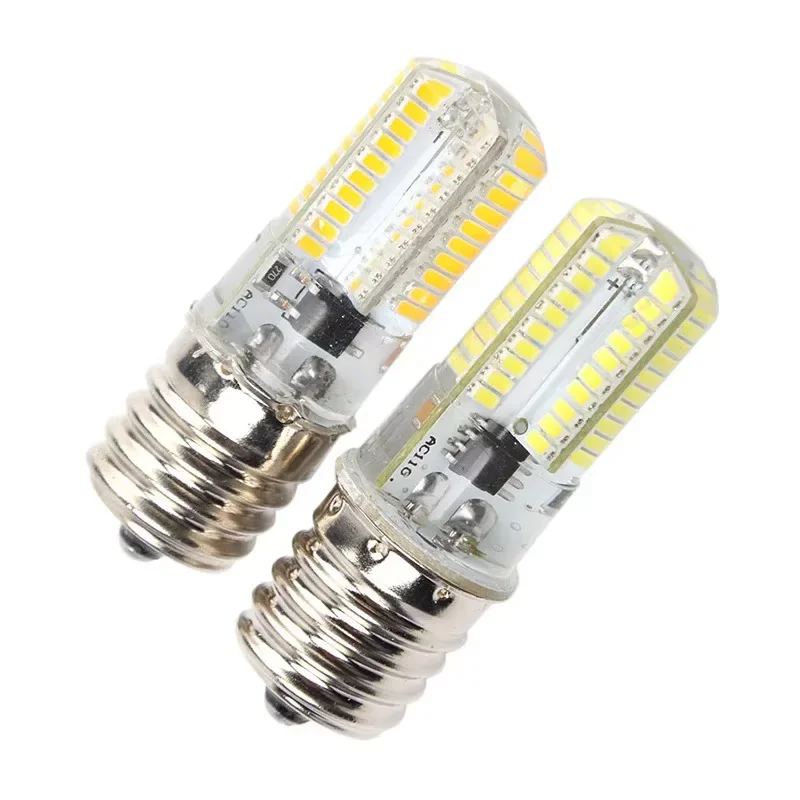 Dimmable E17 LED Small Corn Light Bulb AC 110V-120V For Refrigerator Machine Tools Hood Sewing Machine Energy Conservation