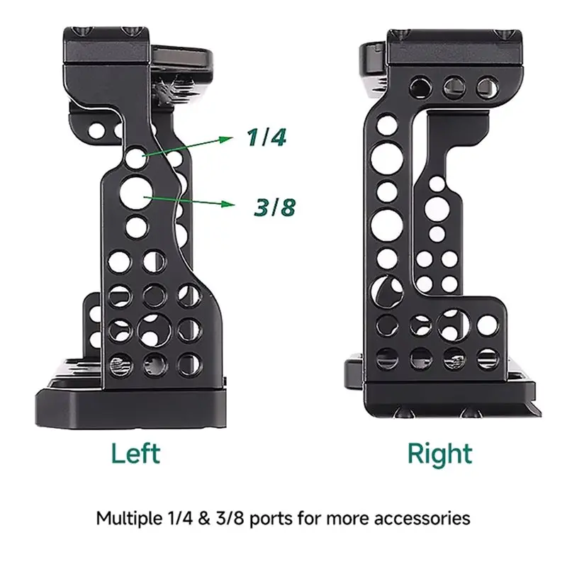 B29C-Aluminum Alloy Camera Cage For Sony A7III A7M3 A7RIII A9 With Cold Shoe Mount For Led Light Camera Parts Rabbit Design