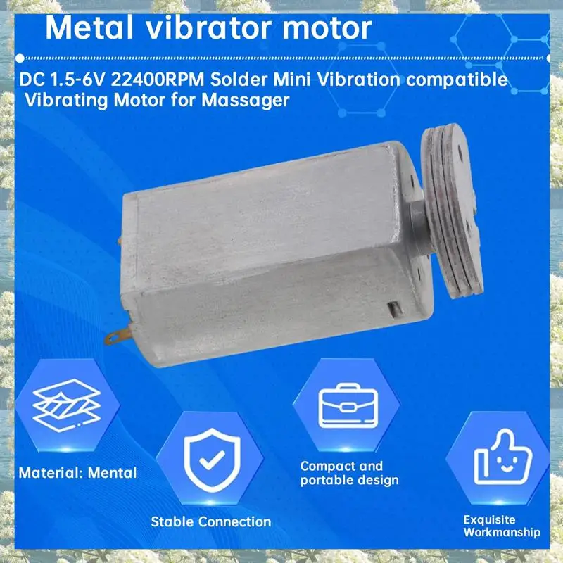 Neu-3X DC 1,5-6V 22400RPM Solder Mini Vibration Kompatibler Vibrationsmotor für Massagegerät