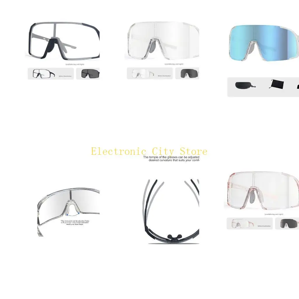 

Cycling Sunglasses Sun Protections Dustproof Light Weight Sports Eyewears For Outdoor Biking And Commuting HU8D