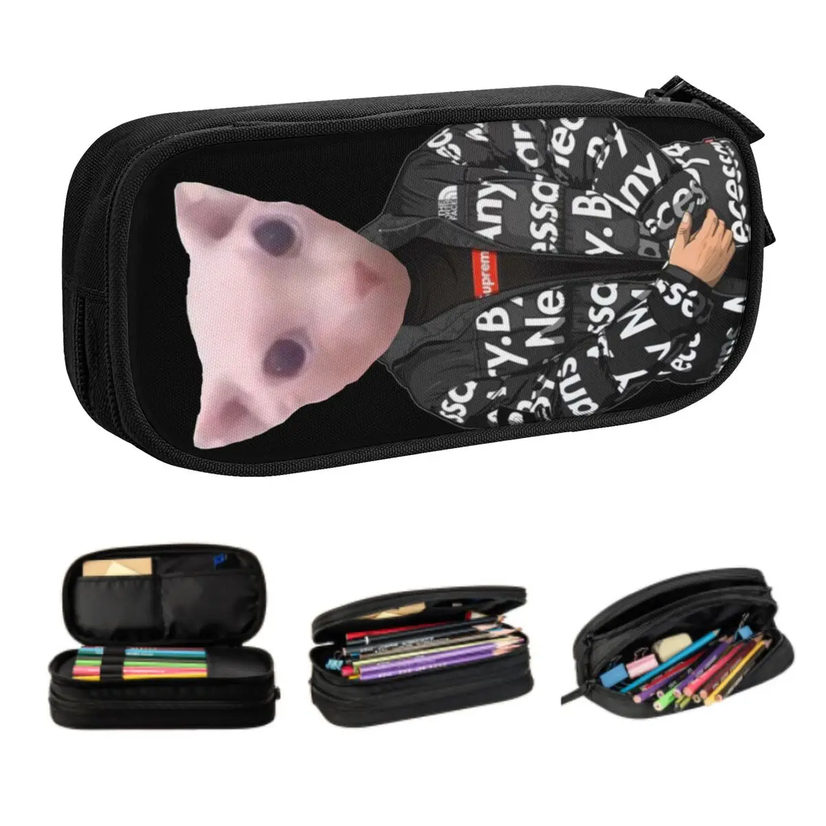 

Индивидуальный Забавный пенал Bingus Meme Kawaii большой емкости для мальчиков и девочек