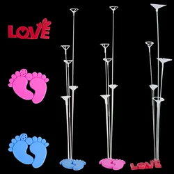 Nuovo 1/2set rosa blu Gender Reveal Balloon Stand Kit ragazzo o ragazza Baby Shower Balloon Support decorazione per feste di compleanno per bambini