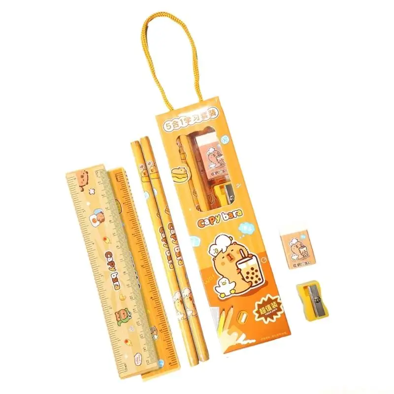 Multifunctional Writing Accessory For Students Creativity Compacts Safe Storage Box Colorful Color Stationeries Gift Set