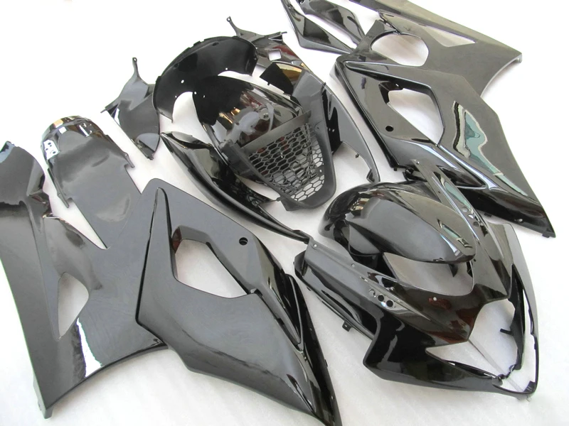 Injection mold hot sale Fairing kits for Suzuki GSXR1000 2005 2006 glossy black K5 K6 GSXR1000 motorcycle Fairings parts LK08