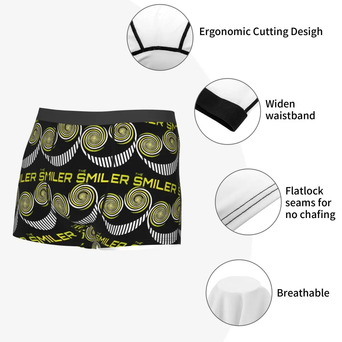 Boxer Underpants Shorts The Smiler Alton Towers Merch Uk Active Panties Men's Ventilate Underwear for Homme Man Boyfriend Gift