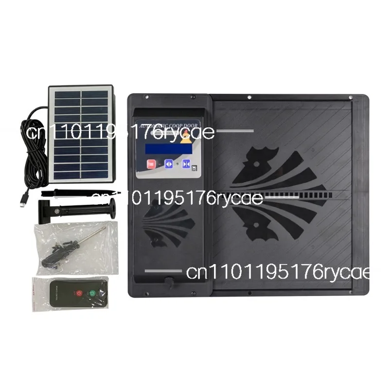 Remote control chicken coop door, aluminum alloy timed anti-pinch chicken coop door