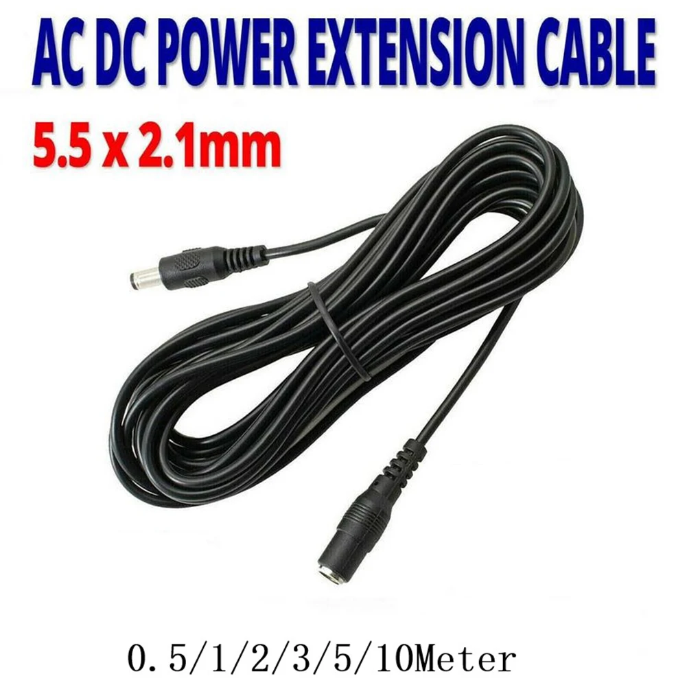 DC Power Extension Cable 12V Replacement Stereo Audio Cable Extension Cable For CCTV Camera/PSU 1/2/3/5/10m Extension Cable