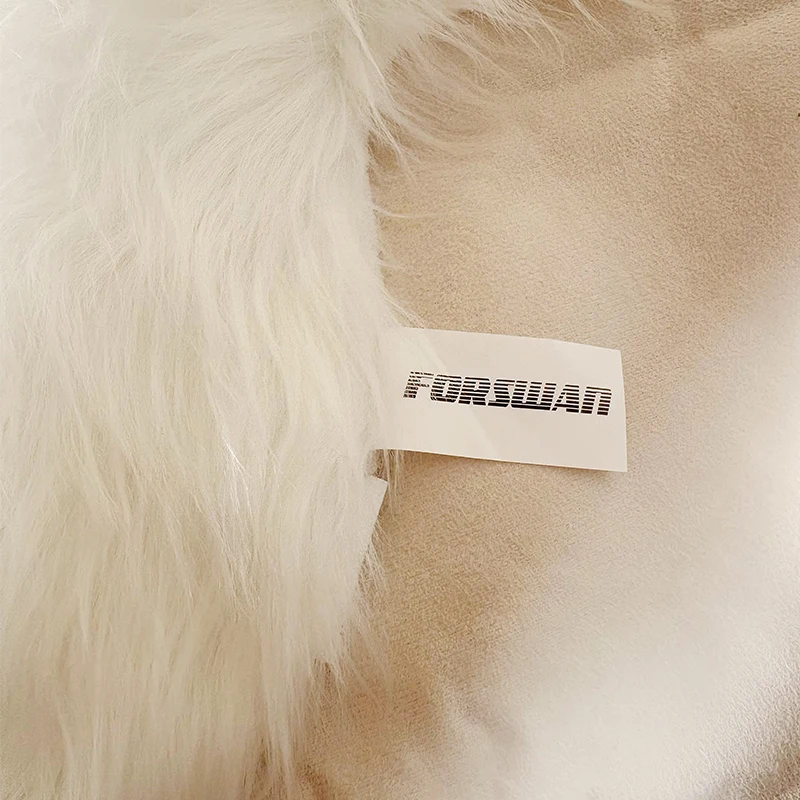White Faux Fur Area Rug 6