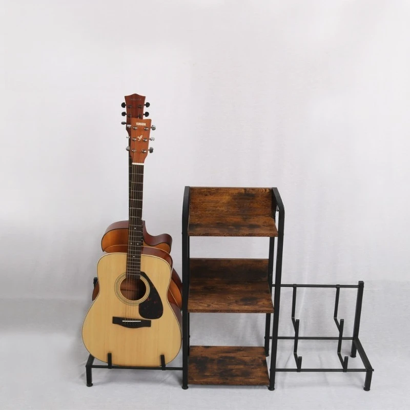 

Speaker Display Stand Floor-to-Floor Steel Acoustic Guitar Stand Ukulele Multiple Adjustable Guitar Racks