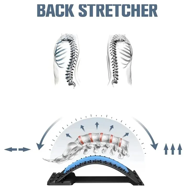 Back Waist Massager Lumbar Protrusion Acupuncture Lumbar Spine Reliever Spine Lying Cushion Back Stretch Lumbar Spine Corrector