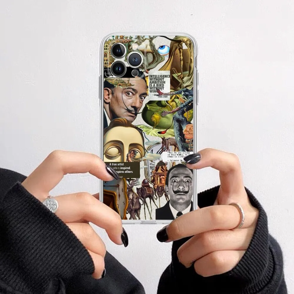 Salvador art D-Dali Phone Case for iPhone 15 8 7 6 6S Plus X SE 2020 XR XS 14 11 12 13 Mini Pro Max Mobile Case