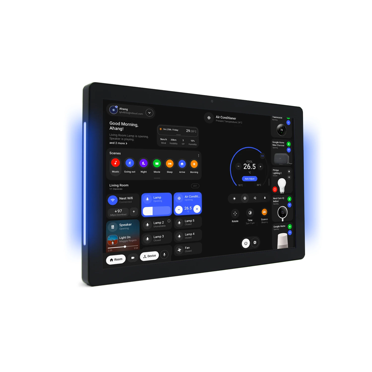 Smart Home Control Panel Wall Mount Android Tablet 7