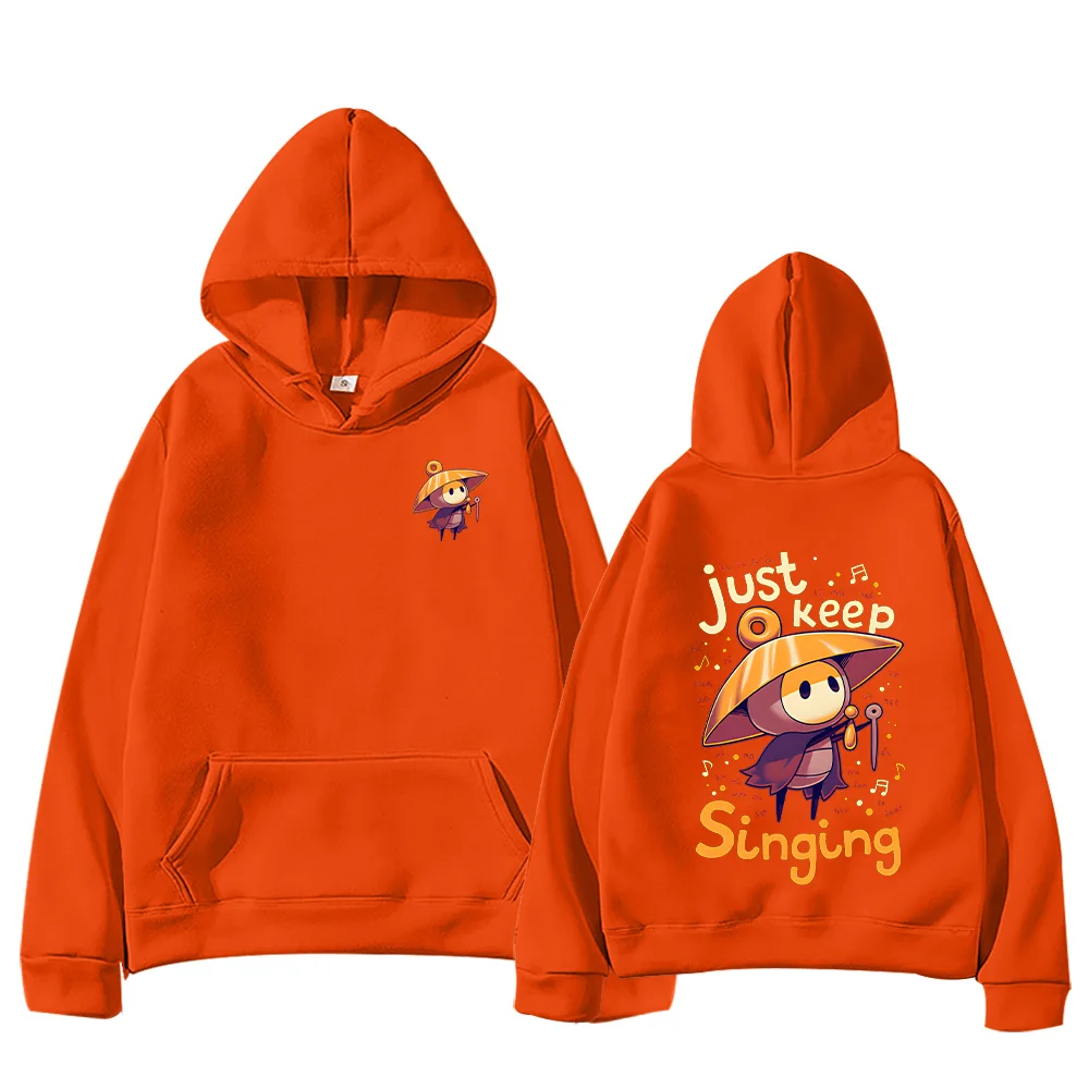 هولو نايت شيرما سونغ للجنسين هوديس الجوف فارس Silksong بلوزات الساخن لعبة المحملة القطن مضحك البلوز كم طويل هودي #6