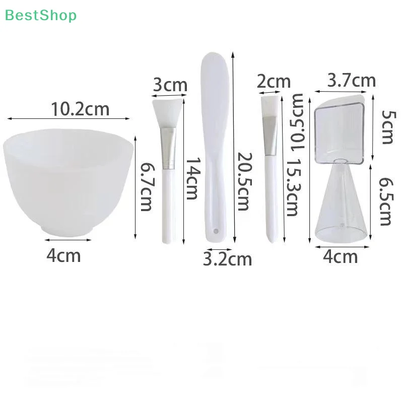 Juego de herramientas para el cuidado de la piel, cepillos de silicona para mascarilla Facial, cuenco para salón de belleza, cuchara, máscara, cepillo de película de barro, herramientas de belleza DIY para el cuidado de la piel