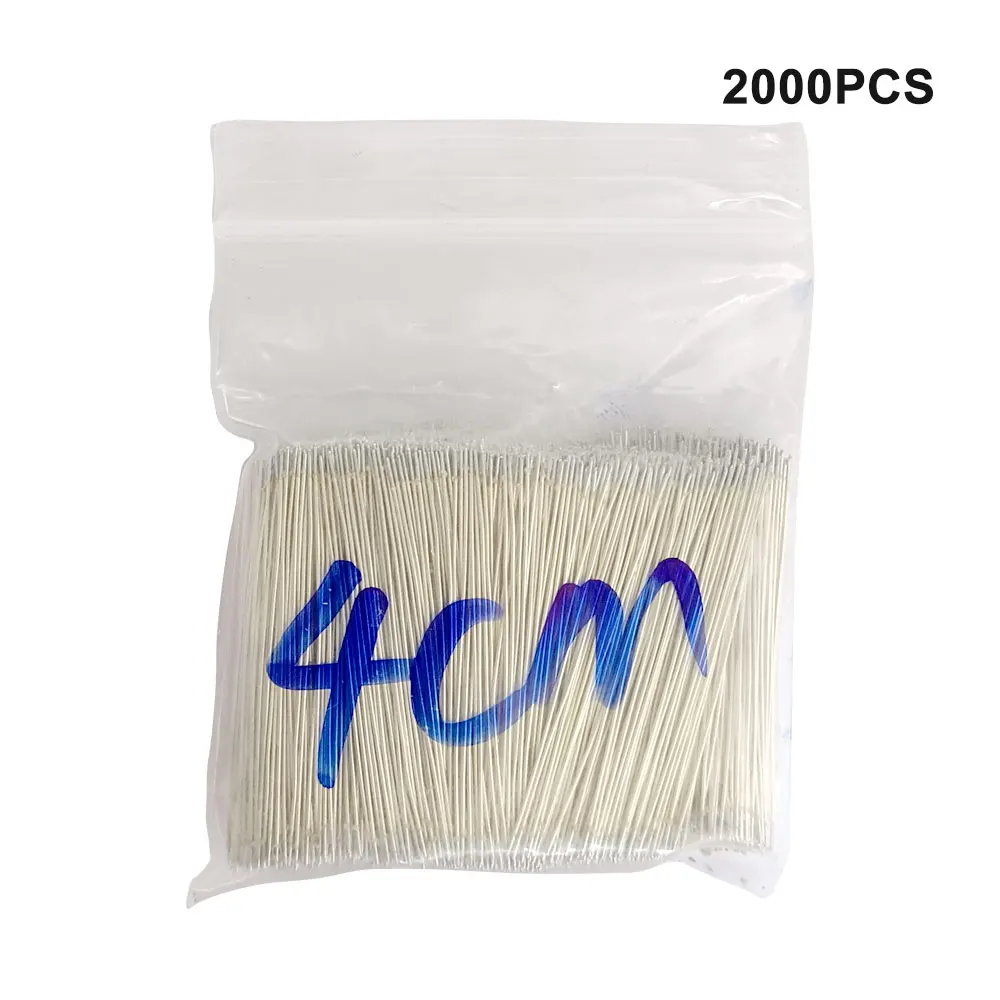 2000PCS Enameled Wire LED Neon Light Welding Wire 3/4/5/7/10/15cm Silver Color Middle Connector For 12V 24V Neon Lamp Soldering