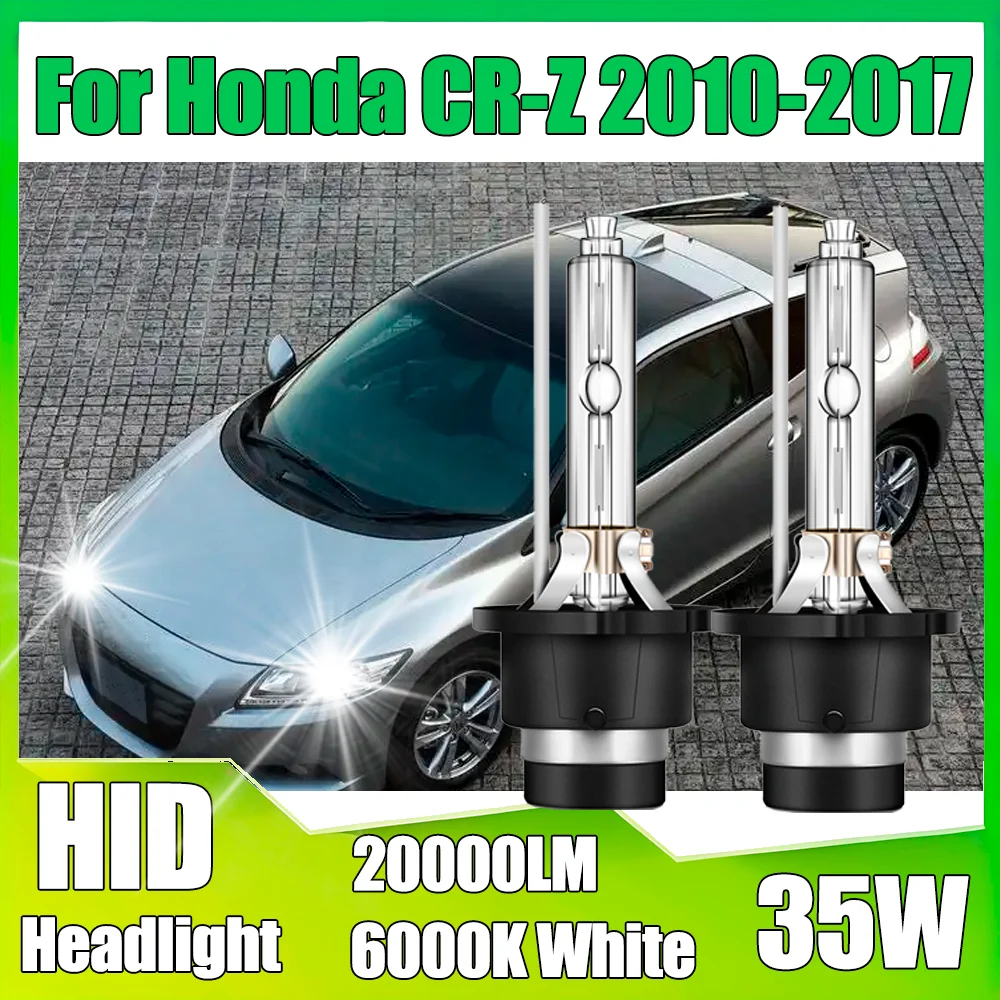 

2 шт. 6000K белые HID ксеноновые фары 35 Вт ксеноновые лампы 12 В Plug and Play 20000LM автоматические фары для Honda CR-Z 2010-2017