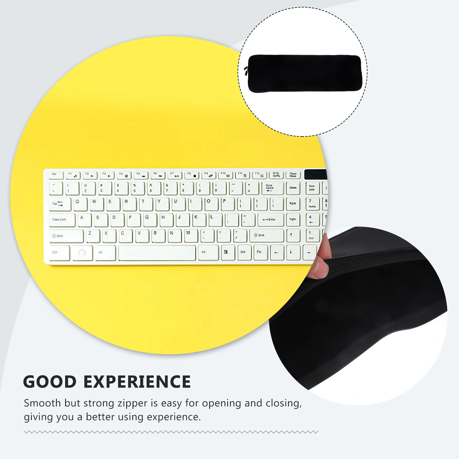 

Travel Storage Bag Mechanical Keyboards Durable Neoprene Keyboard Case With Zipper Sleeve For Gaming Office Outdoor Scratch