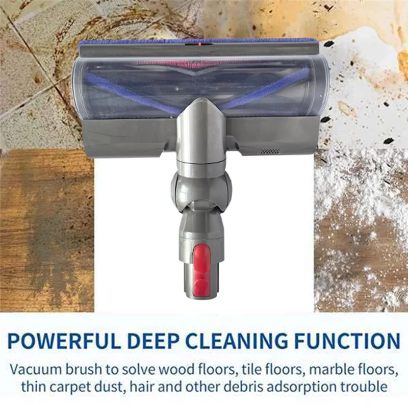 

Electric Floor Brush Head For Dyson V7 V8 V10 V11 V15 G5 Vacuum Attachment With LED Dust Lights For Floor Cleaner