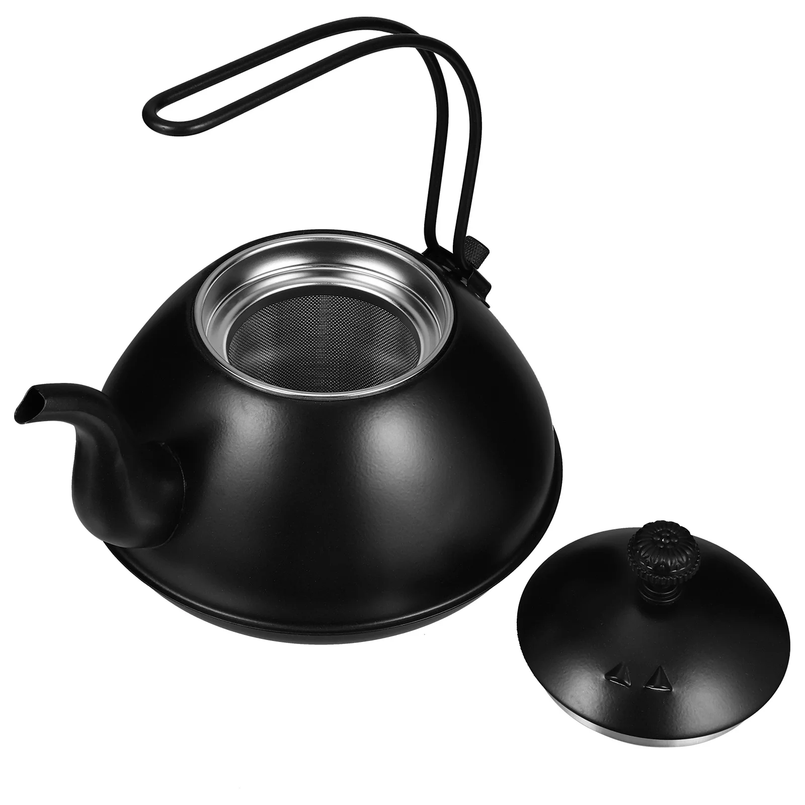 

Water Kettle Pot Household Teakettle Anti-scald Stainless Steel for Home Induction Cooker Black Universal Boiling