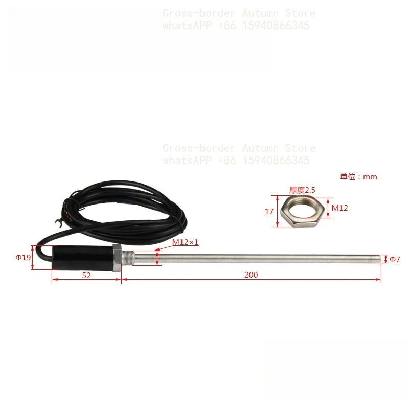 PT100 Temperature Sensor Probe-Type RTD WZPT-03 Temperature Sensor