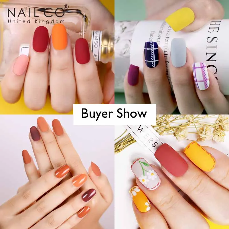 NAILCO 10 مللي ماتي أعلى هلام مسمار البولندية نقع قبالة مات معطف فوقي أعلى UV هلام التمهيدي قاعدة مسمار الفن مانيكير مات الورنيش الشفاف