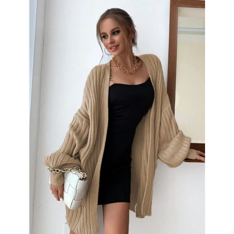 Autumn And Winter New Fashion Knitted Cardigan Sweater Large Size Cardigan Jacket Knitted Sweater