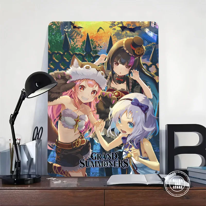 Halloween 2025 Title Illustration 3D Texture Metal Poster Customized Wall Art Tin Sign Gift for Mancave Article Decoration House