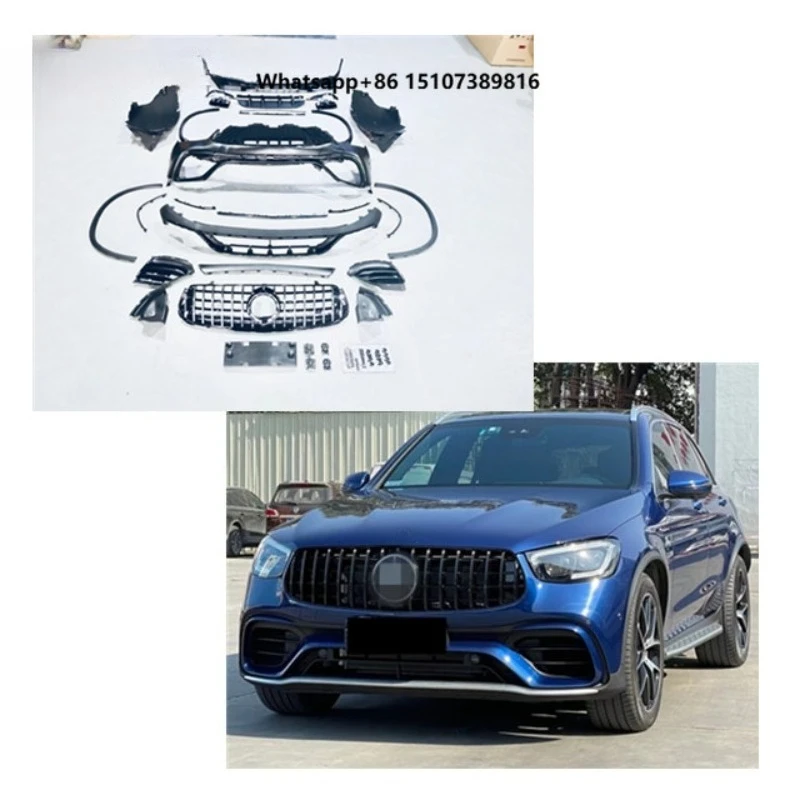 

Body Kit for X253 GLC New Style Body Kit GLC63S Bumper for 2016-2019 GLC X253 Upgrade to 2020 Style Old to New Facelift