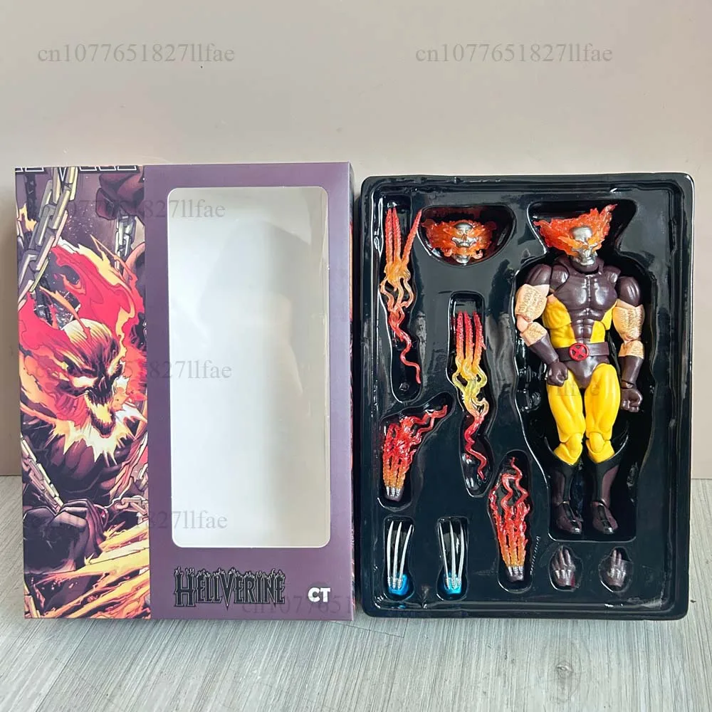 

Mafex New Hellverine CT Toys Wolverine Figure Brown Comic X-Men Action Figure Model Toys Joint Movable Doll Desk Ornament Gift
