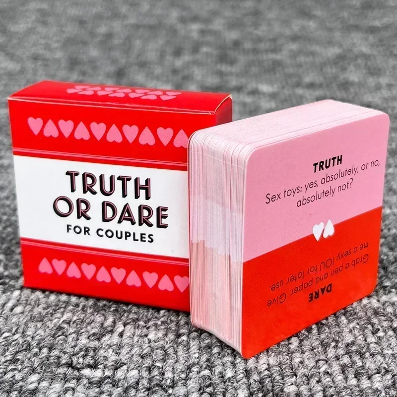 Newest 51PCS Truth Or Dare For Couples Cards Games Lovers Board Game Supply English Version Board Game