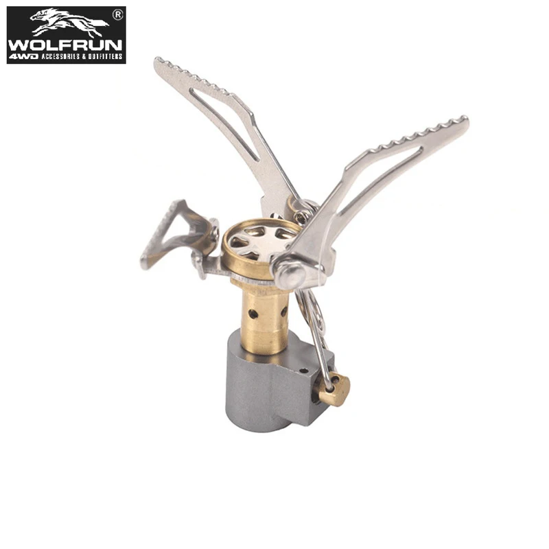 

Ultralight Titanium Survival Furnace Picnic Hiking Cooking Gas Burner Cooker Stove Mini Camping Gas Burner Outdoor Gas Stove