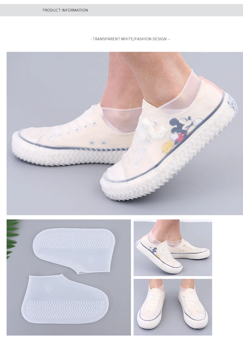 Wasserdichte Schuhüberzüge für Damen und Herren, wiederverwendbar, faltbar, rutschfest, Schuhschutz, Überschuhe, Regengaloschen, Kinder, Herren – Detail 6