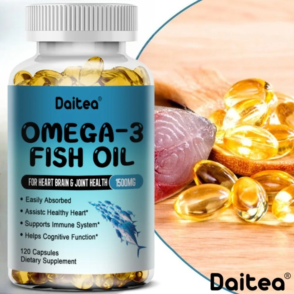 Omega-3 Fish Oil - Enhance Memory, Concentration and Cognition, Promote Brain and Eye Health, Enhance Immune Function