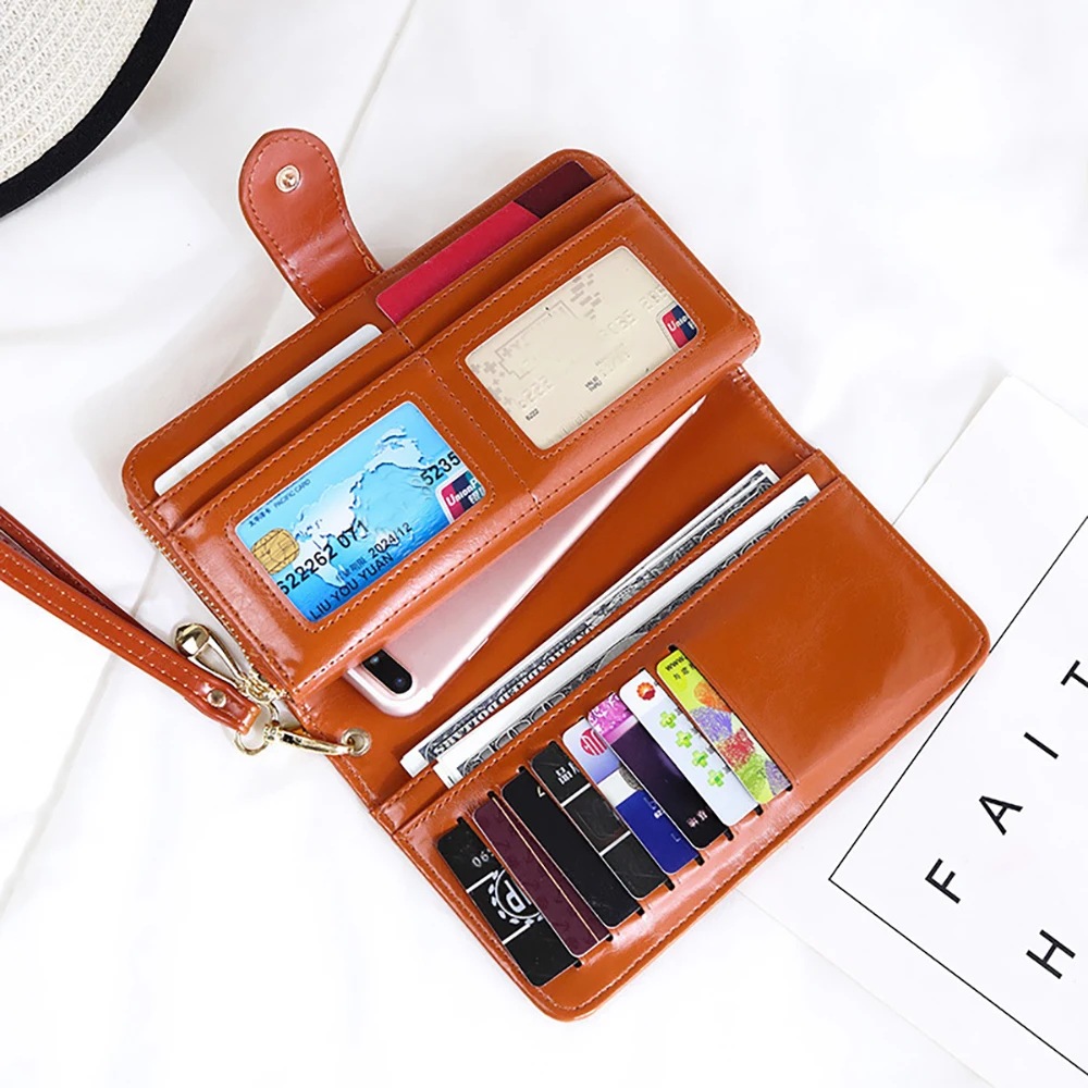 Large Capacity Multi-functional Long Wallet Card Wallet  Mens Wallet Card Holder Women Purse Ladies Wallet  Coin Purse