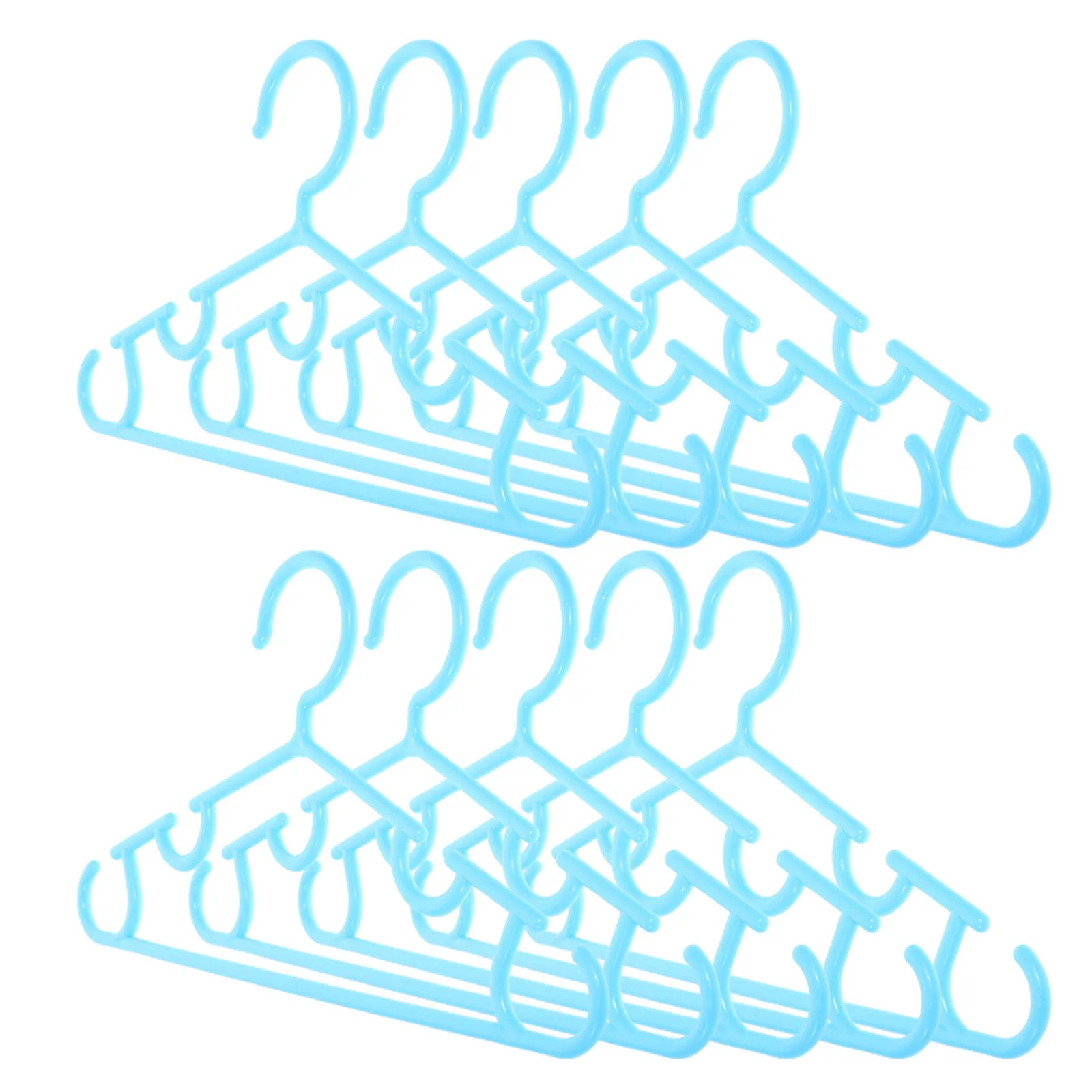 

10pcs Baby Hangers Non-Slip Plastic Clothes Hangers Small Space Saving Toddler Infant Kids Newborn Coat Dress Hanger PP