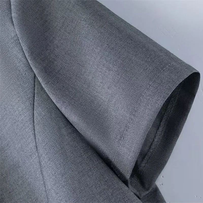 High end summer short sleeved professional casual temperament suit jacket coat slim jewelry store hotel front desk work clothes