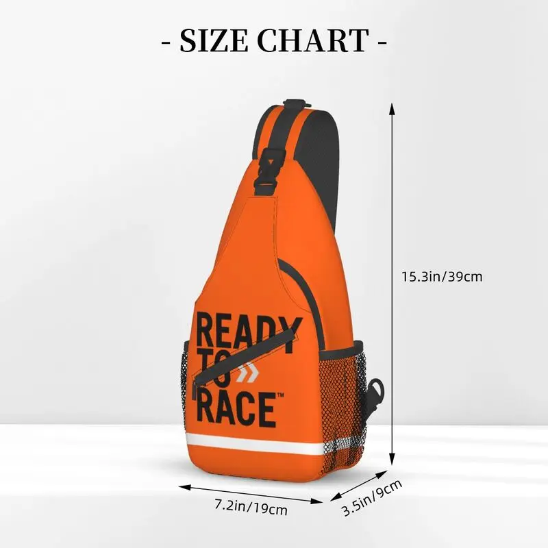 Racing Sport Motorrijder Klaar Om Te Racen Sling Crossbody Rugzak Mannen Schouder Borst Tassen Voor Reizen