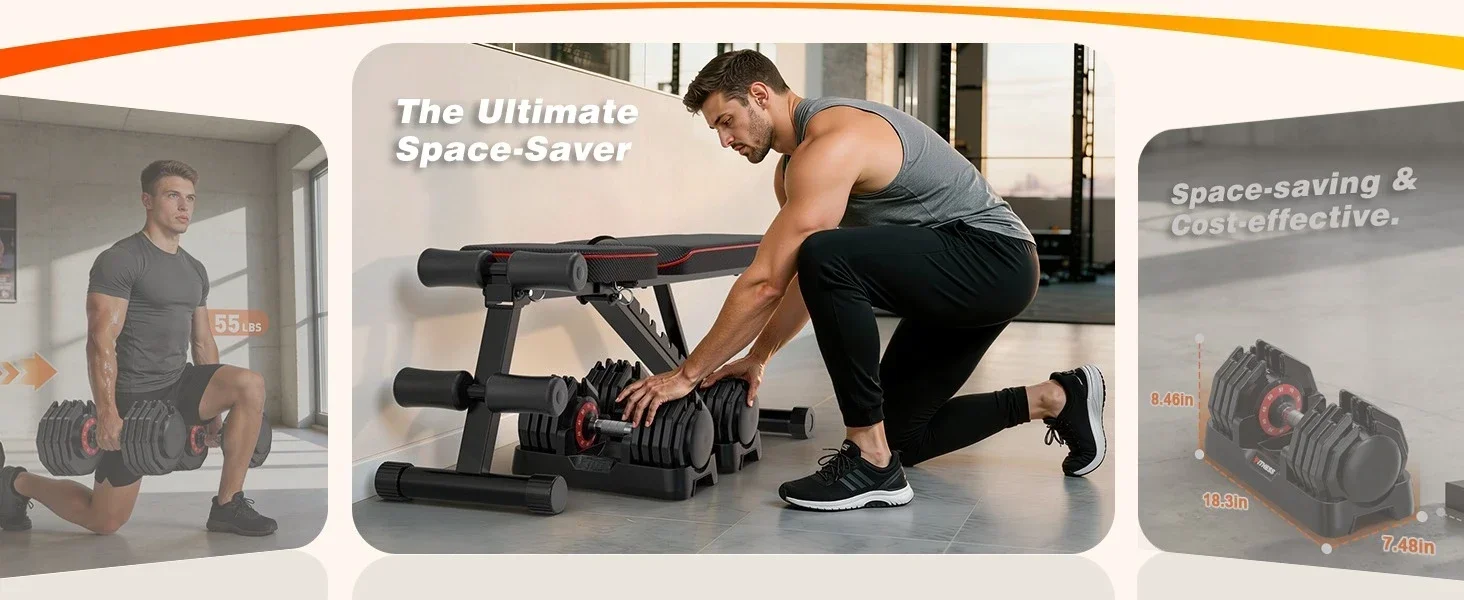 adjustable dumbbells set