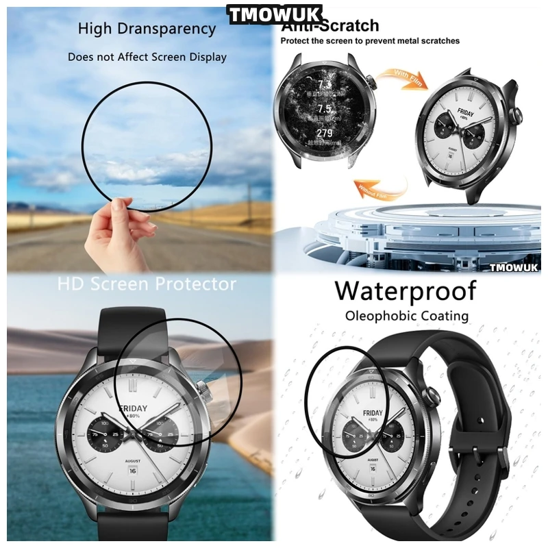 

For Xiaomi Watch S4 41mm, Elegant Design Soft Film Perfectly Fits Curved Surface