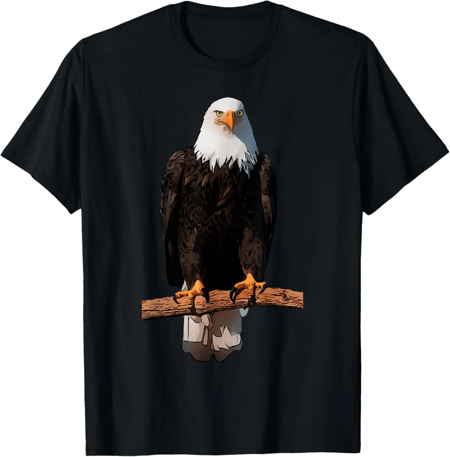 Patriotic American wild animal nature bald Eagle forest bird T-Shirt