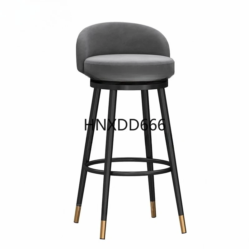 Bar chair rotating modern simple light luxury home backrest