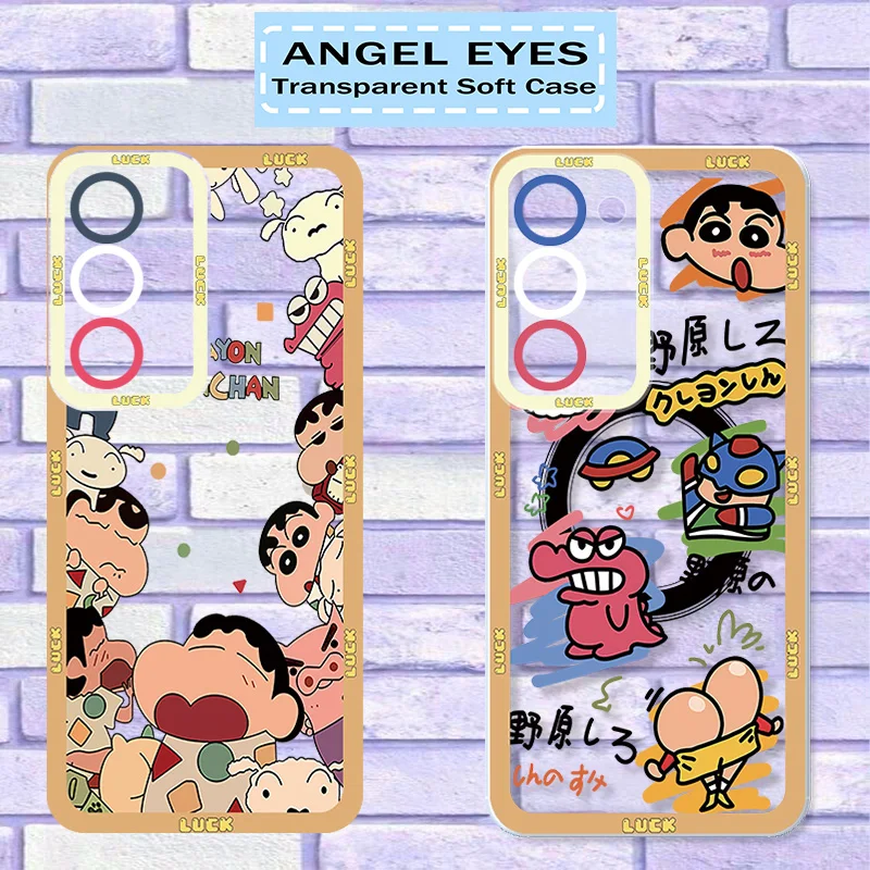 Crayons S-Shin-C-chan Angel Eye Phone Case For Samsung A 24 23 22 21 20 15 14 13 11 10 05 04 03 02 S E Core Funda Shell Soft