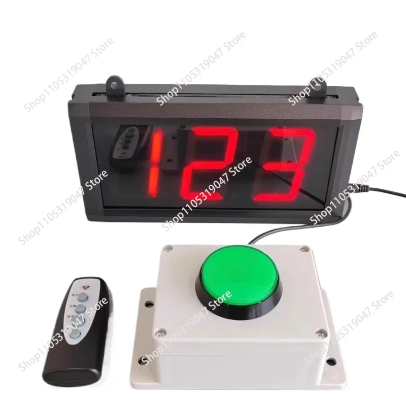 3-inch 4-inch Large Screen LED Manual Counter Hand Push Button Counting Warehouse Pipeline Counting AC220V
