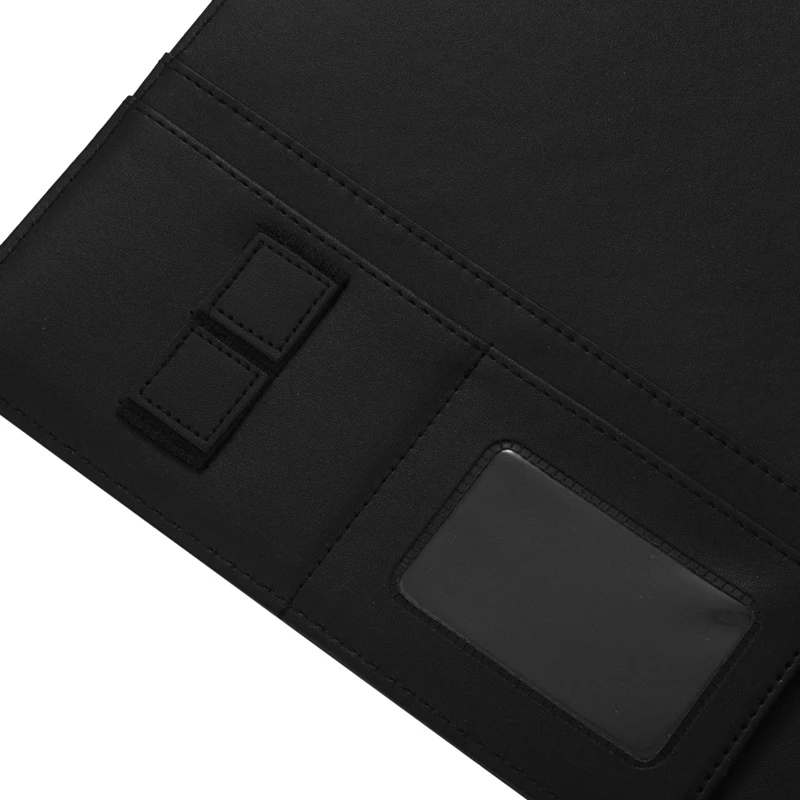 A4 Leather 3 Ring Portfolio Binder Business Binder Padfolio พร้อมแผ่นรองโน๊ตบุ๊คสําหรับการสัมภาษณ์และธุรกิจ