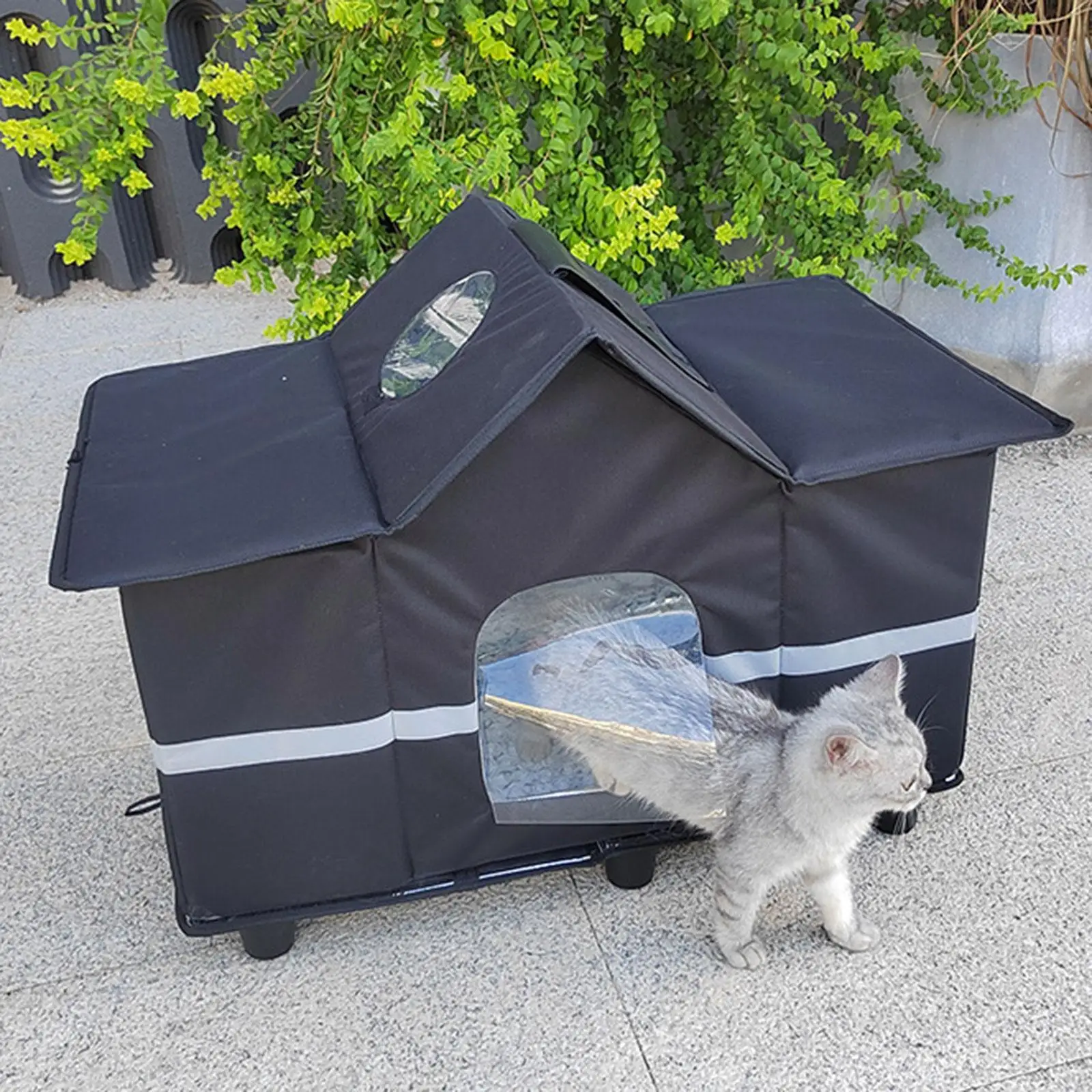 Outdoor Weatherproof Pets Cozy House Tent Versatile All Seasons Wide Winter Nest Shelter,for Homeless Pet Cat Puppy Bed Supplies