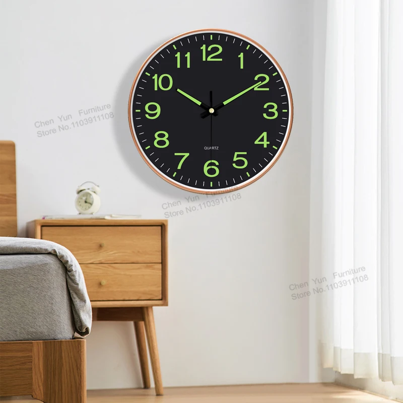 Fashion Modern Wall Clocks Roundness Hanging Home Decor Decoration Fitment Wall Clocks Living Room Wandklok In De Woonkamer