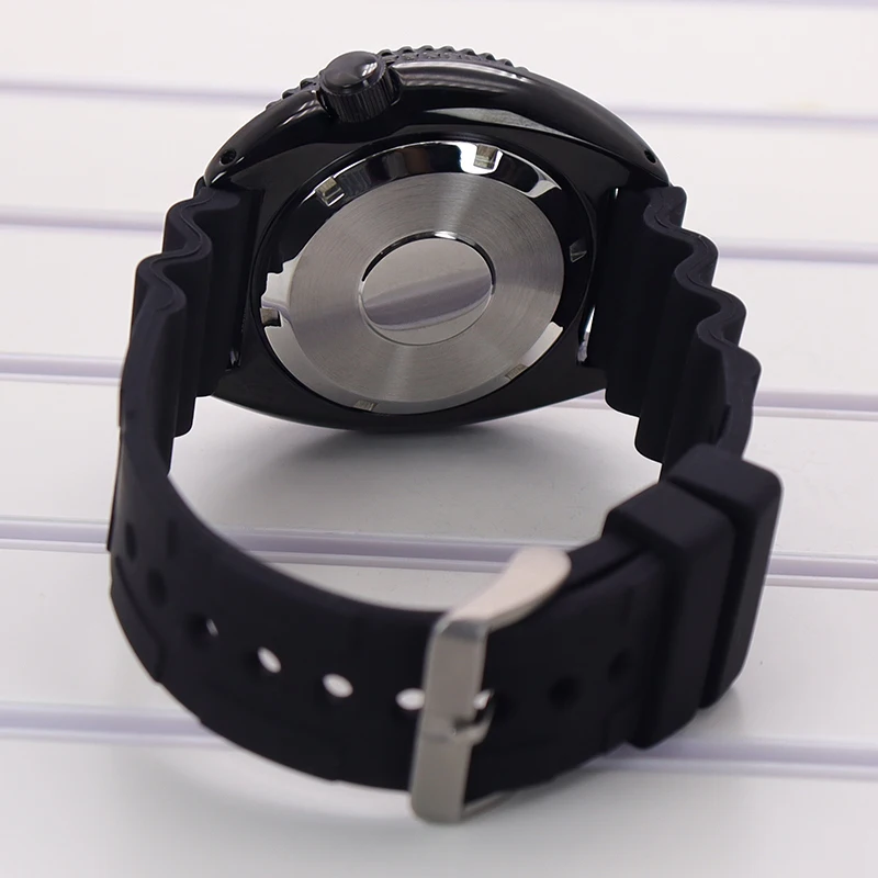 Saphirglas 45mm Uhrengehäuse Edelstahl für Mod 6105 Turtle Abalone Gehäuse für Seiko NH35 NH36 Uhrwerk Uhrenzubehör – Detail 7