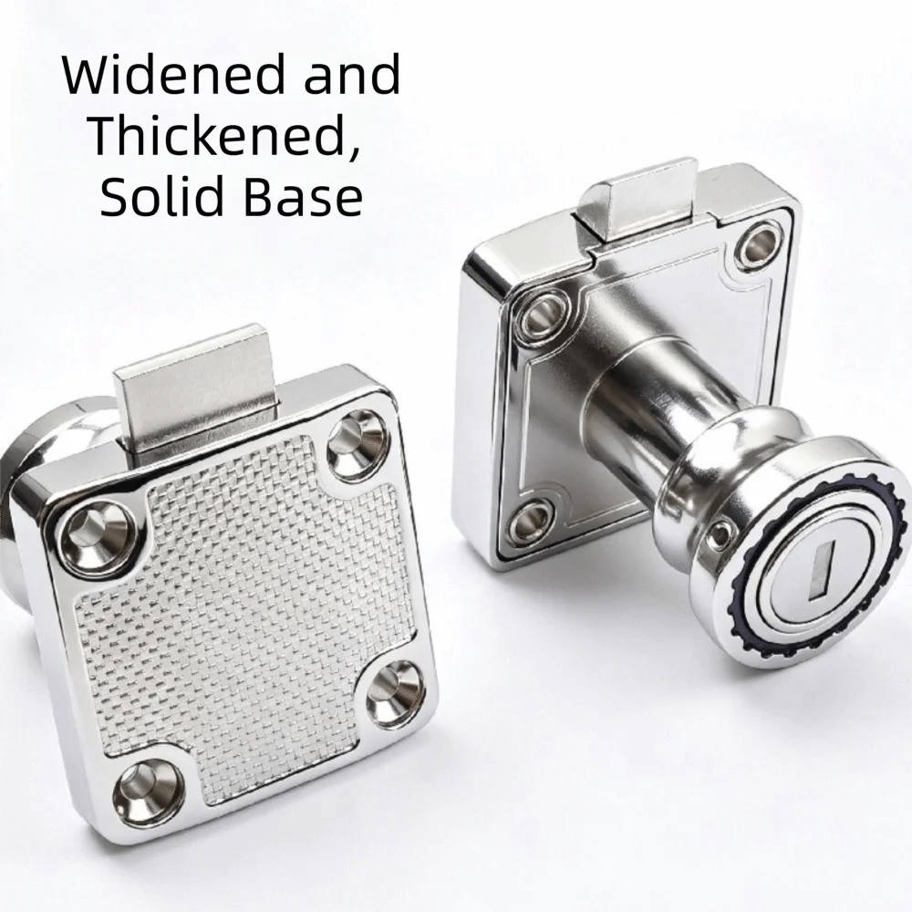 Security Zinc Alloy Drawer Lock With Key 19mm Furniture Lock Burglarproof Anti-Theft Wardrobe Lock Mailbox Security