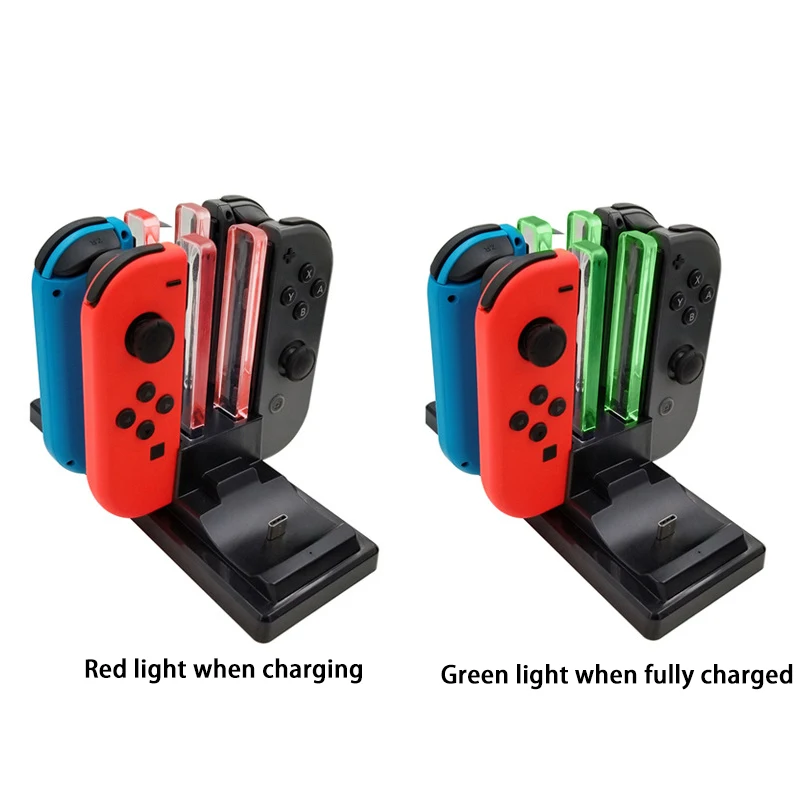 6 in 1 Controller Charger Dock for Nintendo Switch Charging Station for Nintendo Switch Joy-Con Controllers and Pro Controllers