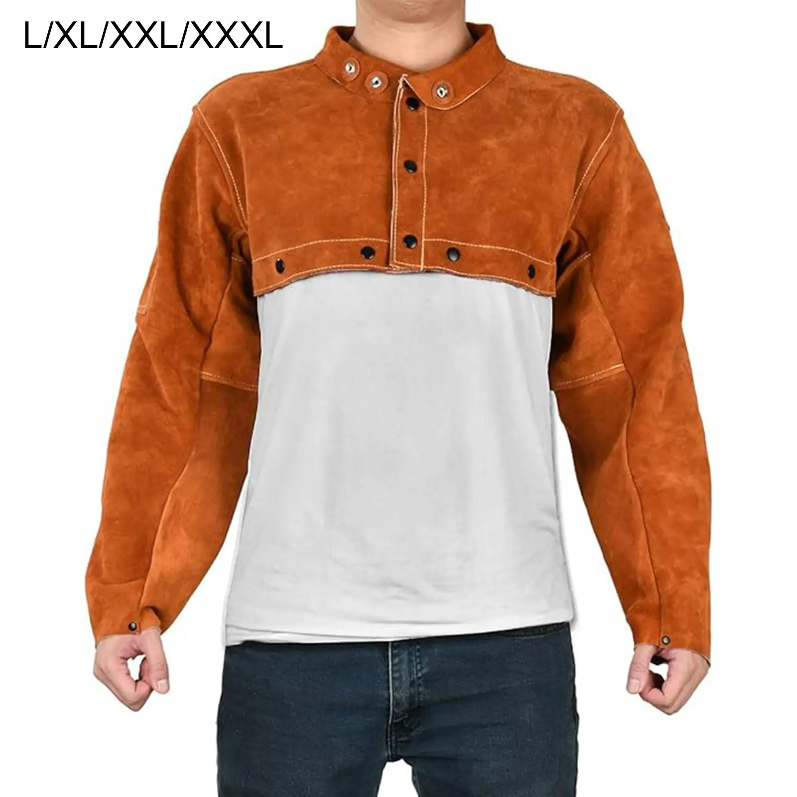 溶接ケープスリーブはんだ付け炎プロテクター抗飛沫溶接機コート自動車造船所切断建設研削用